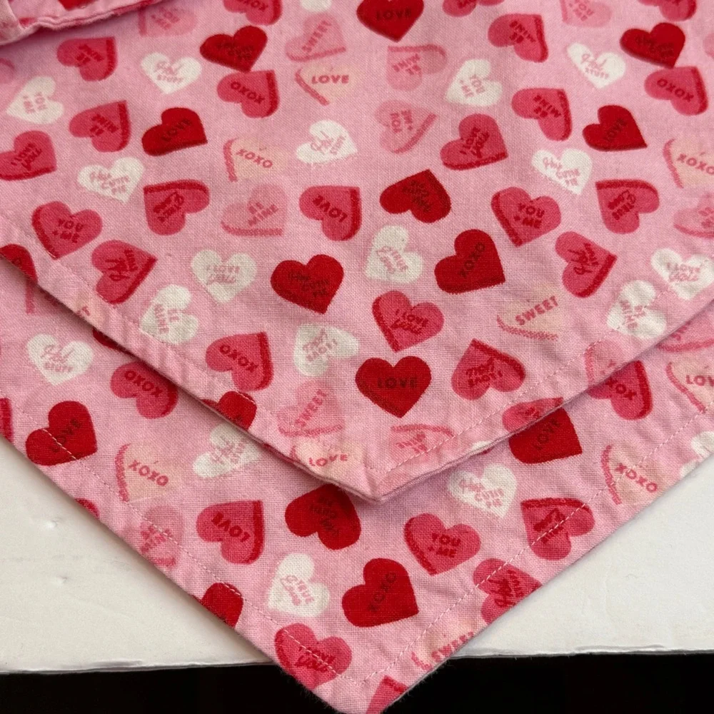 🆕 Handmade Reversible Heart Makeup 💄 Apron 💖 “Love Hearts” Design by Me 💖
